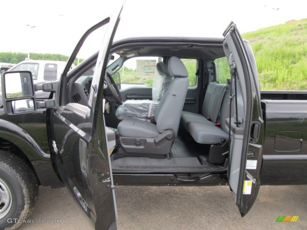 Steel Interior 2011 Ford F350 Super Duty XL SuperCab 4x4 Photo #50525257