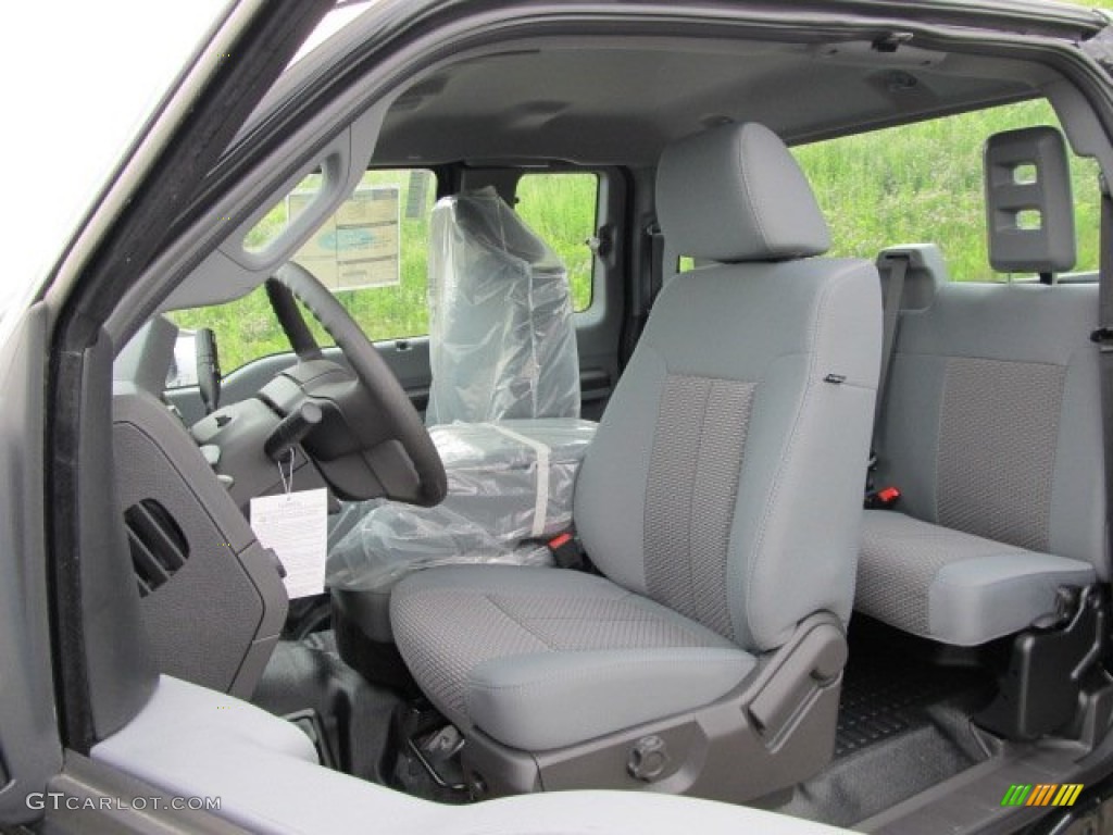 Steel Interior 2011 Ford F350 Super Duty XL SuperCab 4x4 Photo #50525308