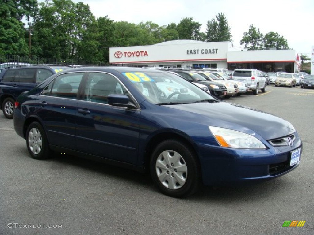 2003 Accord LX Sedan - Eternal Blue Pearl / Gray photo #1