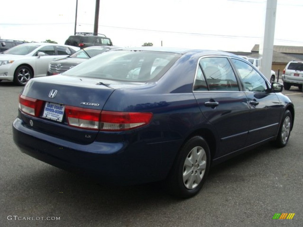 2003 Accord LX Sedan - Eternal Blue Pearl / Gray photo #4