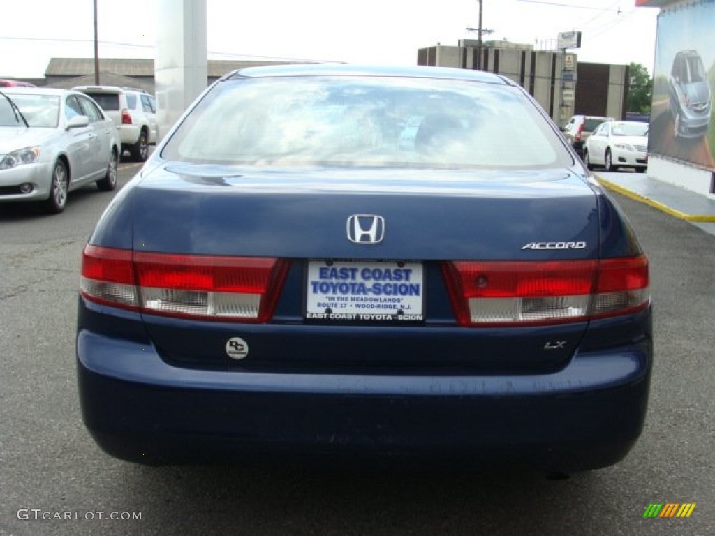 2003 Accord LX Sedan - Eternal Blue Pearl / Gray photo #5