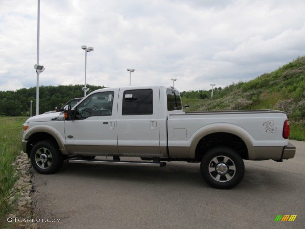 2011 F350 Super Duty King Ranch Crew Cab 4x4 - Oxford White / Chaparral Leather photo #6