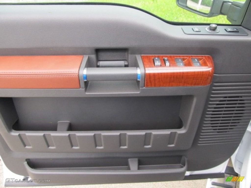 2011 Ford F350 Super Duty King Ranch Crew Cab 4x4 Chaparral Leather Door Panel Photo #50526181