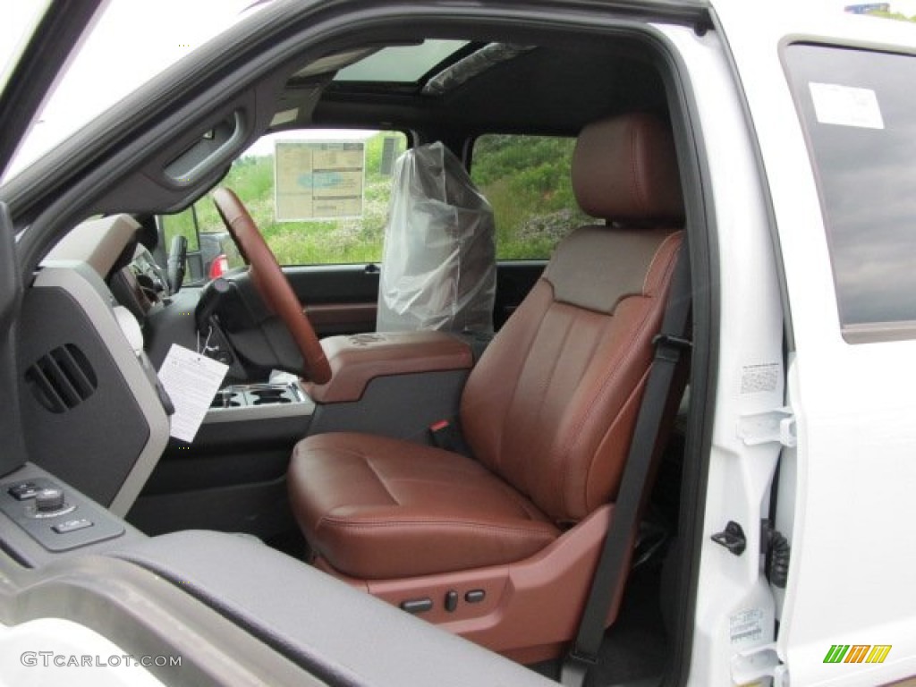 Chaparral Leather Interior 2011 Ford F350 Super Duty King Ranch Crew Cab 4x4 Photo #50526211