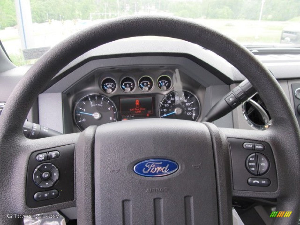 2011 Ford F350 Super Duty XLT SuperCab 4x4 Steel Steering Wheel Photo #50526655