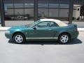 2002 Electric Green Metallic Ford Mustang V6 Convertible  photo #2