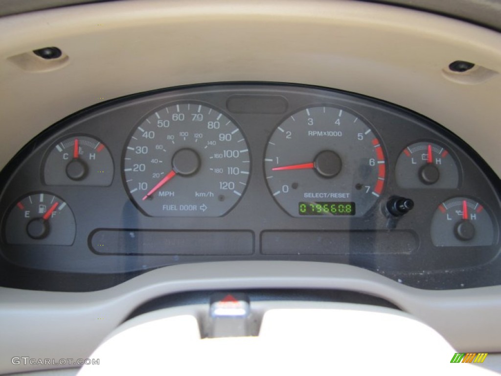 2002 Ford Mustang V6 Convertible Gauges Photo #50527042