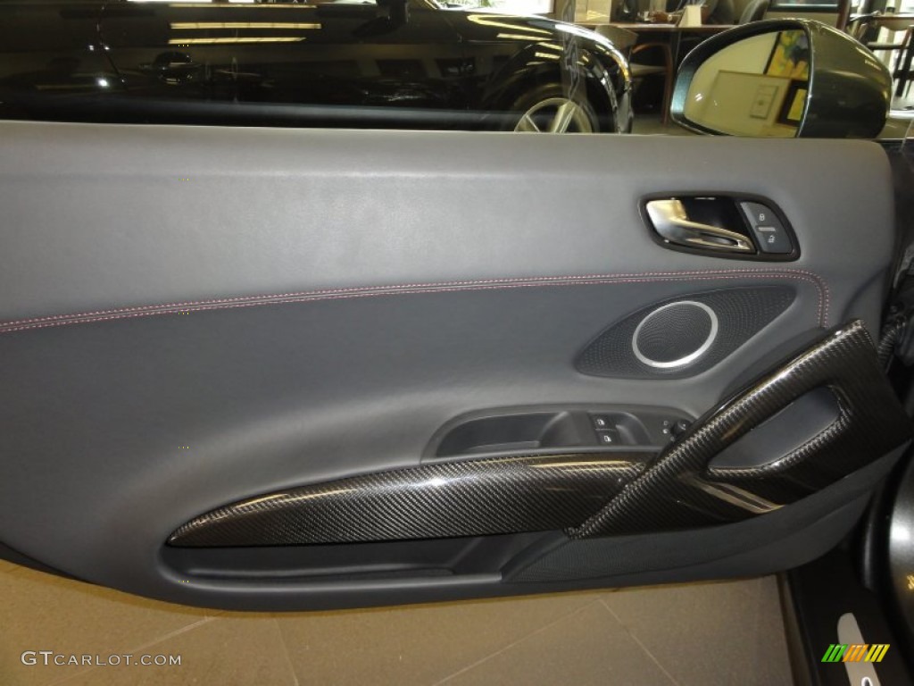 2011 Audi R8 Spyder 5.2 FSI quattro Black Fine Nappa Leather Door Panel Photo #50527189