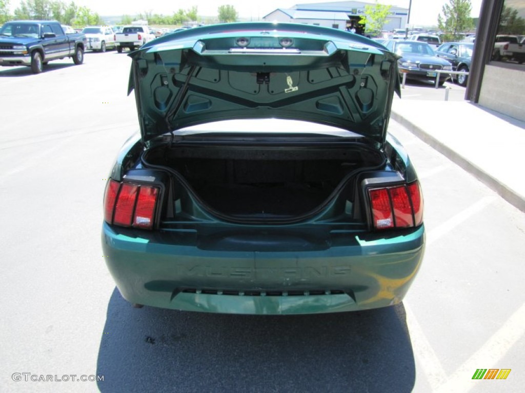 2002 Mustang V6 Convertible - Electric Green Metallic / Medium Parchment photo #20