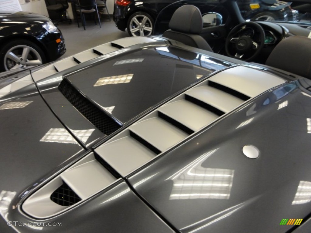 Daytona Grey Pearl Effect 2011 Audi R8 Spyder 5.2 FSI quattro Exterior Photo #50527324