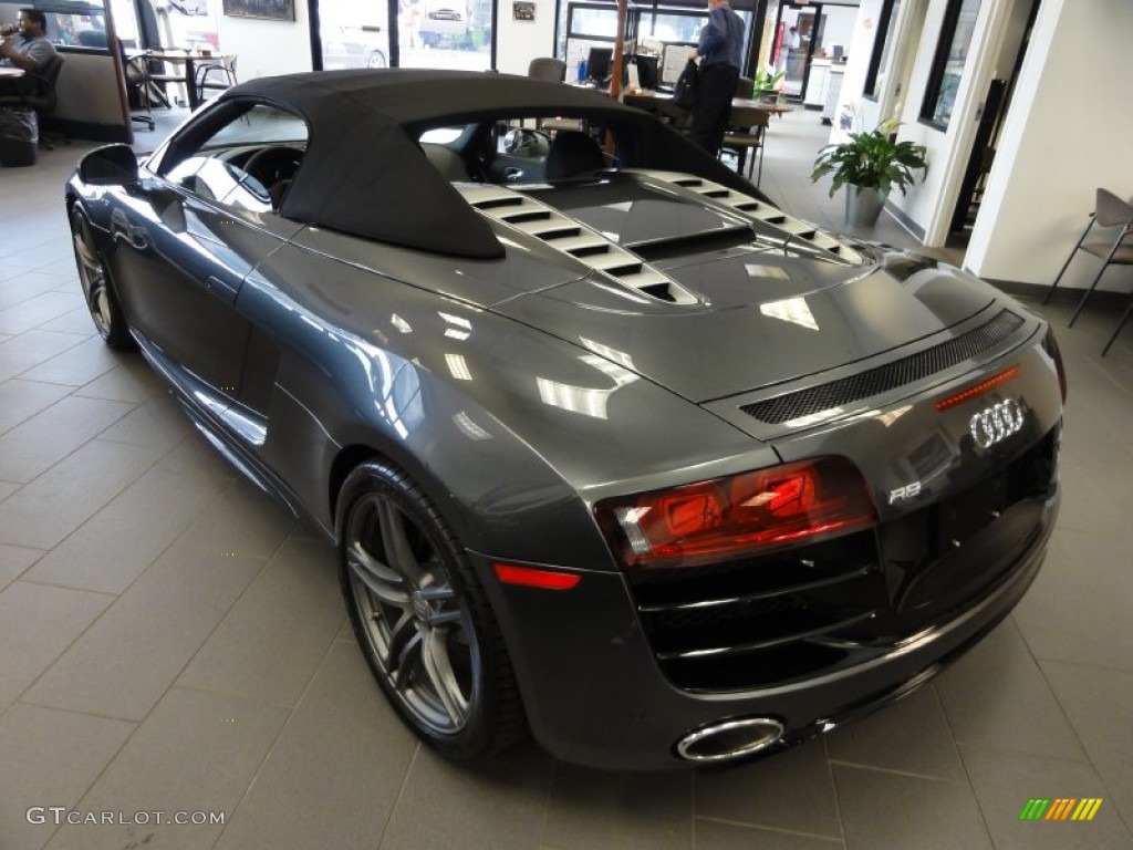 Daytona Grey Pearl Effect 2011 Audi R8 Spyder 5.2 FSI quattro Exterior Photo #50527528