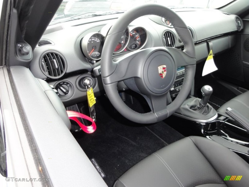 Black Interior 2012 Porsche Boxster Spyder Photo #50527754