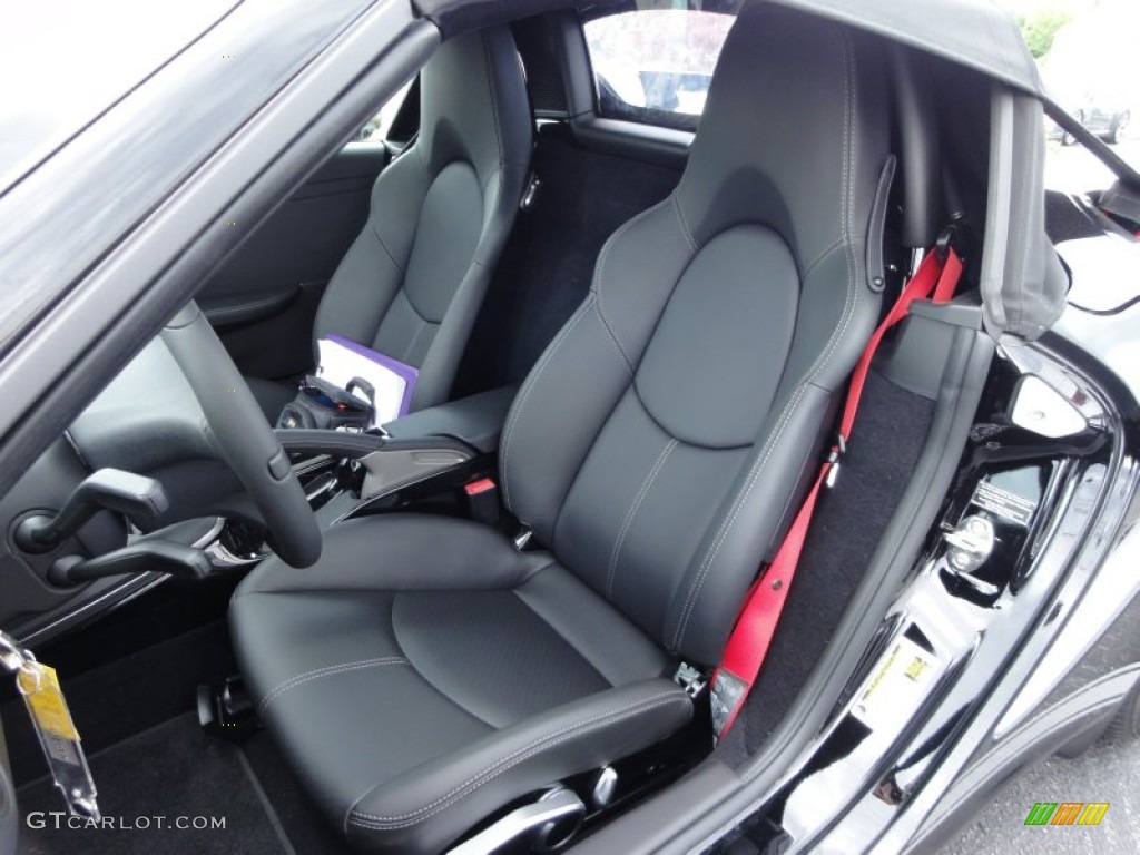 Black Interior 2012 Porsche Boxster Spyder Photo #50527828