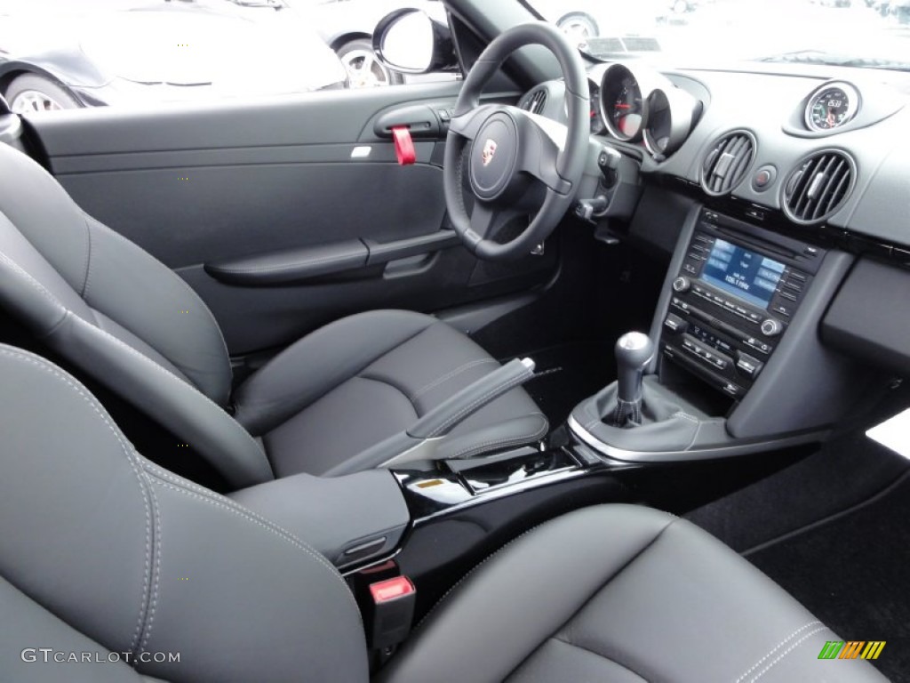 Black Interior 2012 Porsche Boxster Spyder Photo #50527858