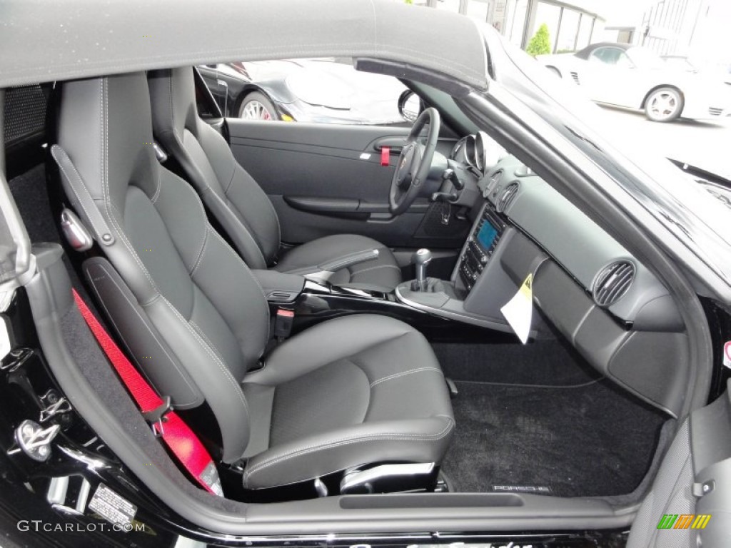 Black Interior 2012 Porsche Boxster Spyder Photo #50527873