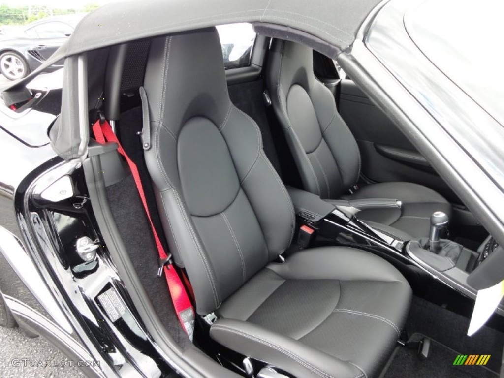 Black Interior 2012 Porsche Boxster Spyder Photo #50527888