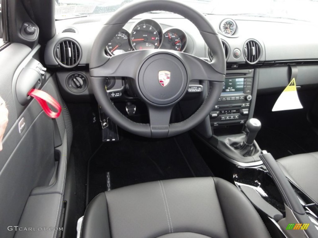 2012 Porsche Boxster Spyder Black Dashboard Photo #50528056
