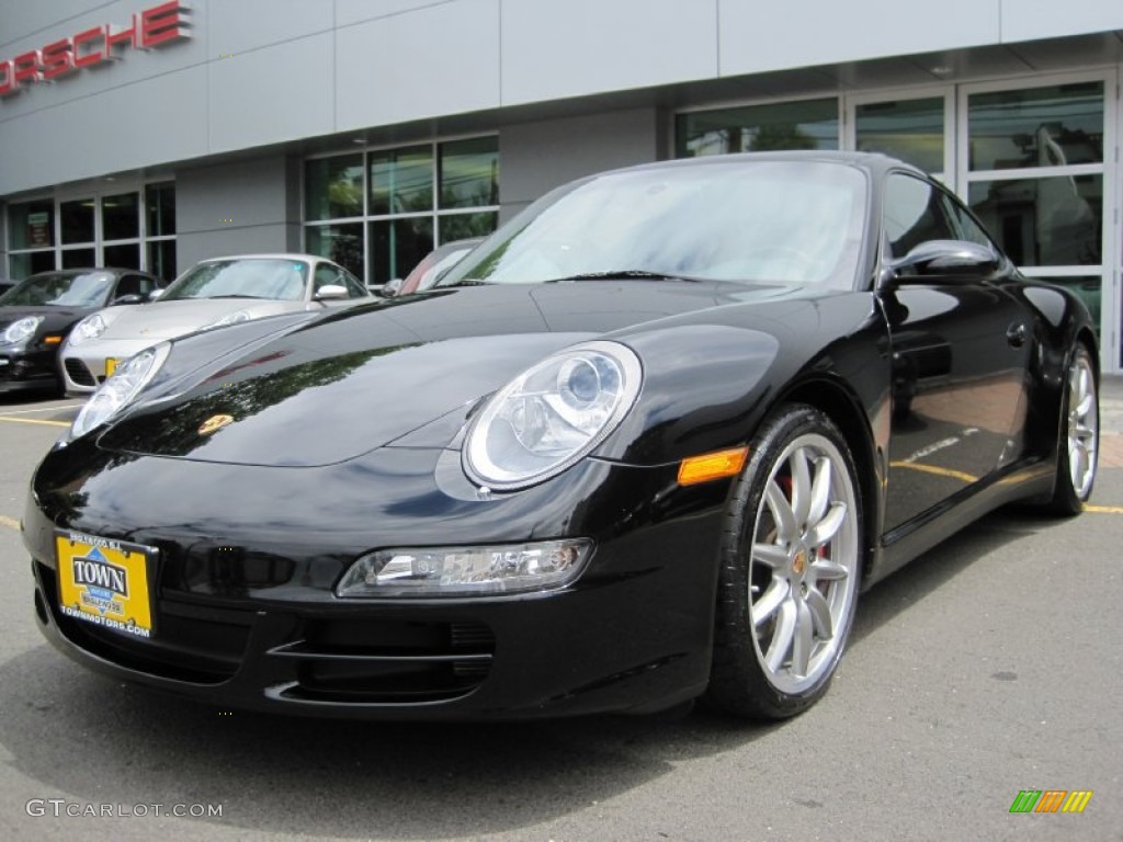 2007 911 Carrera 4S Coupe - Black / Black photo #3