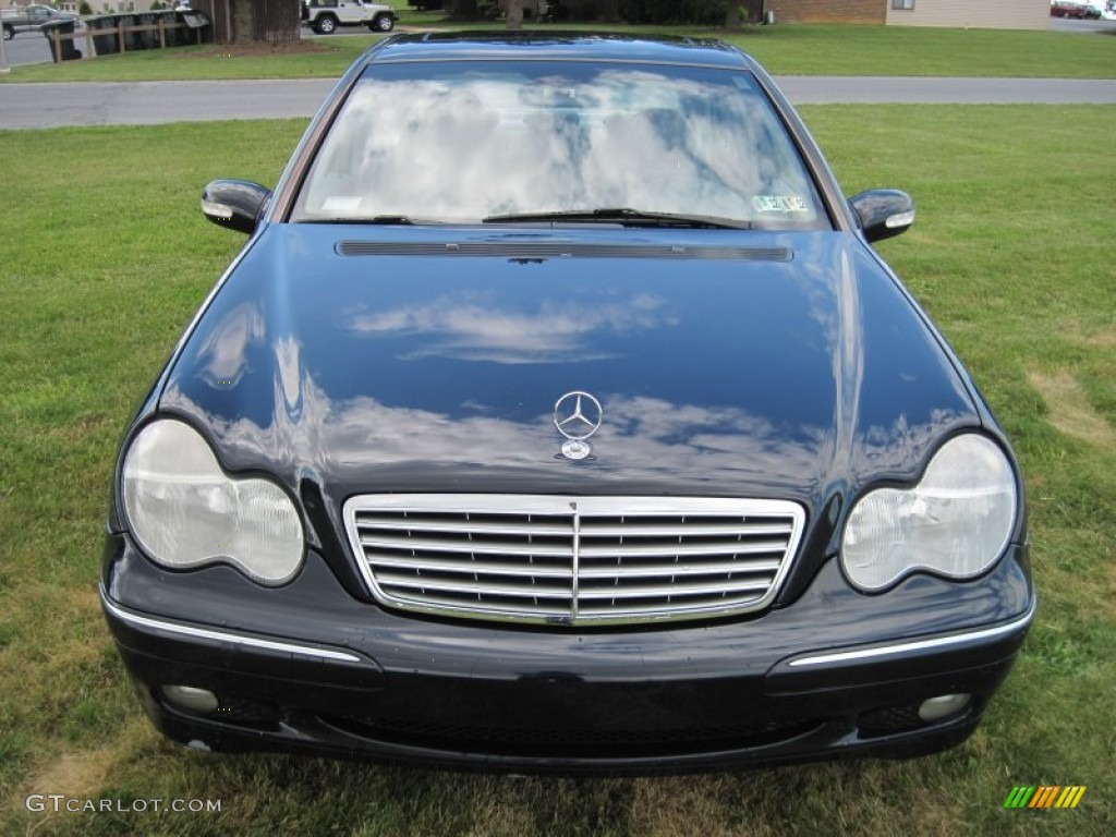 2001 C 240 Sedan - Midnight Blue / Ash photo #3