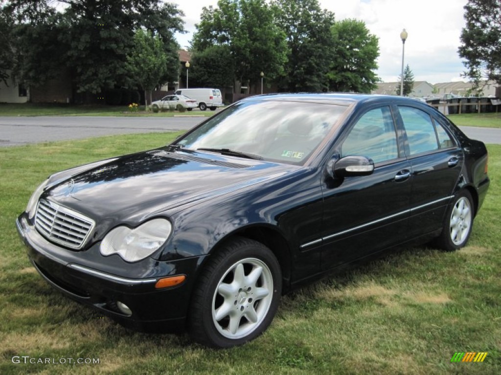 2001 C 240 Sedan - Midnight Blue / Ash photo #4