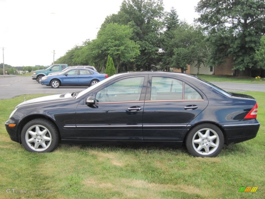 Midnight Blue 2001 Mercedes-Benz C 240 Sedan Exterior Photo #50529646