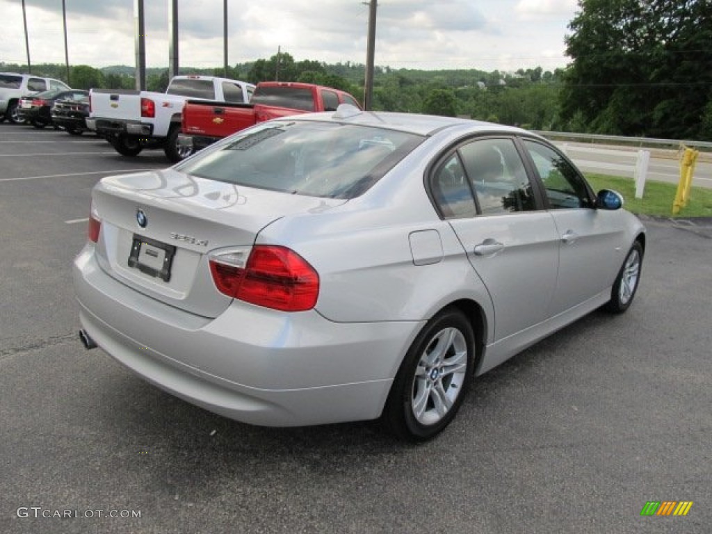 2008 3 Series 328xi Sedan - Titanium Silver Metallic / Black photo #10