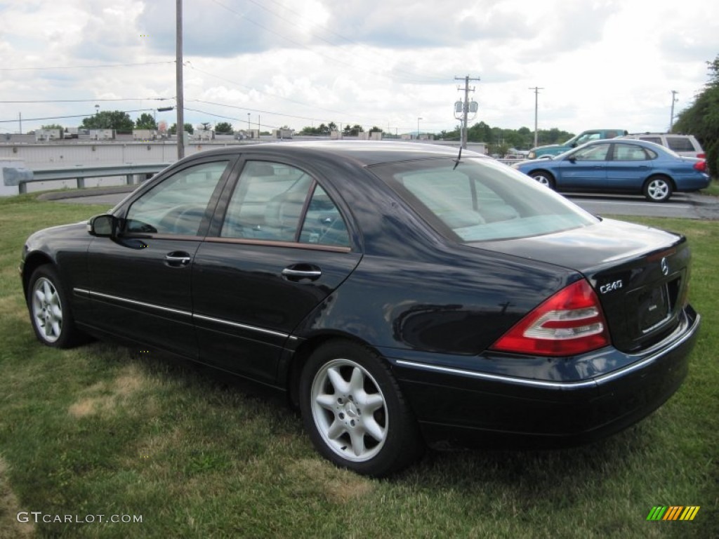 2001 C 240 Sedan - Midnight Blue / Ash photo #6