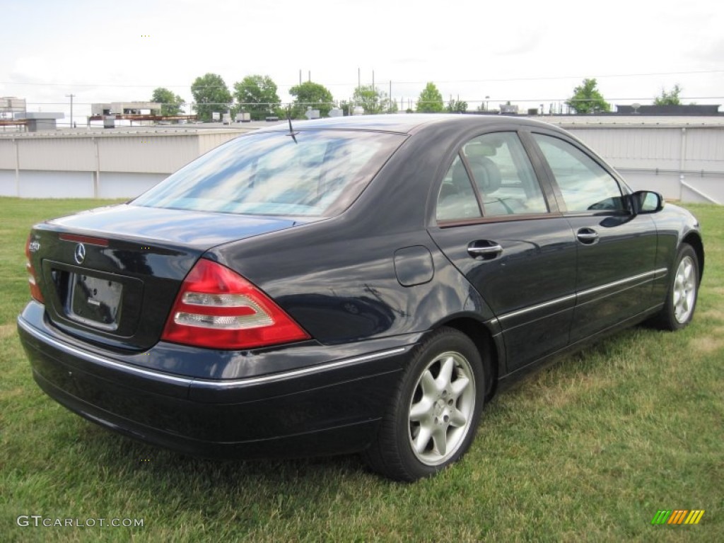2001 C 240 Sedan - Midnight Blue / Ash photo #9