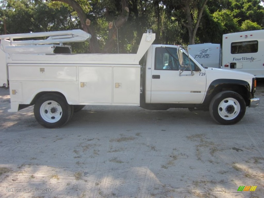 1998 Sierra 3500 SL Regular Cab Dump Truck - Olympic White / Gray photo #11