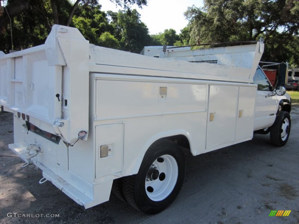 1998 Sierra 3500 SL Regular Cab Dump Truck - Olympic White / Gray photo #13