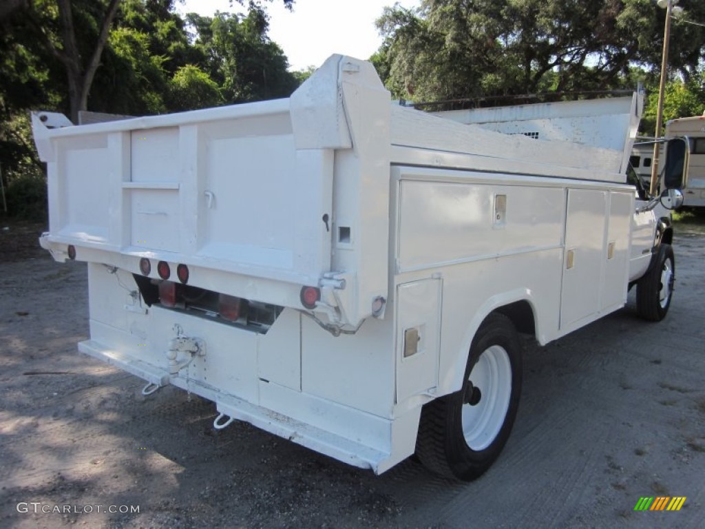 1998 Sierra 3500 SL Regular Cab Dump Truck - Olympic White / Gray photo #15