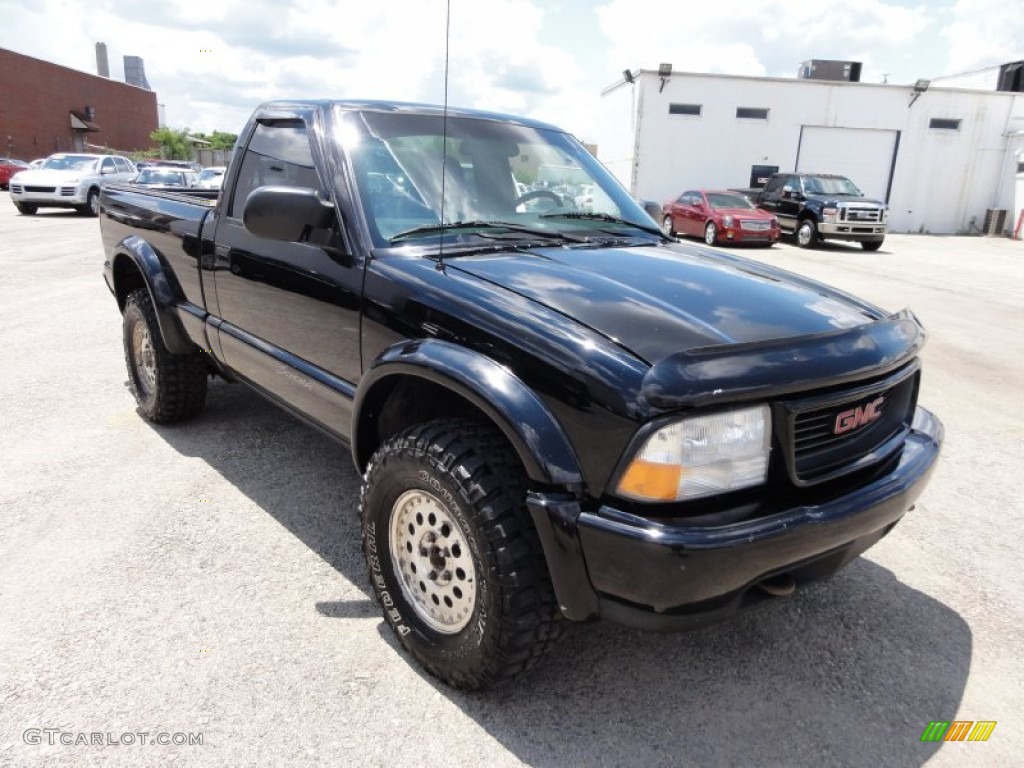 Onyx Black 1999 GMC Sonoma SLS Regular Cab 4x4 Exterior Photo #50532463