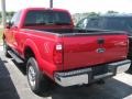 2011 Vermillion Red Ford F350 Super Duty XLT SuperCab 4x4  photo #4