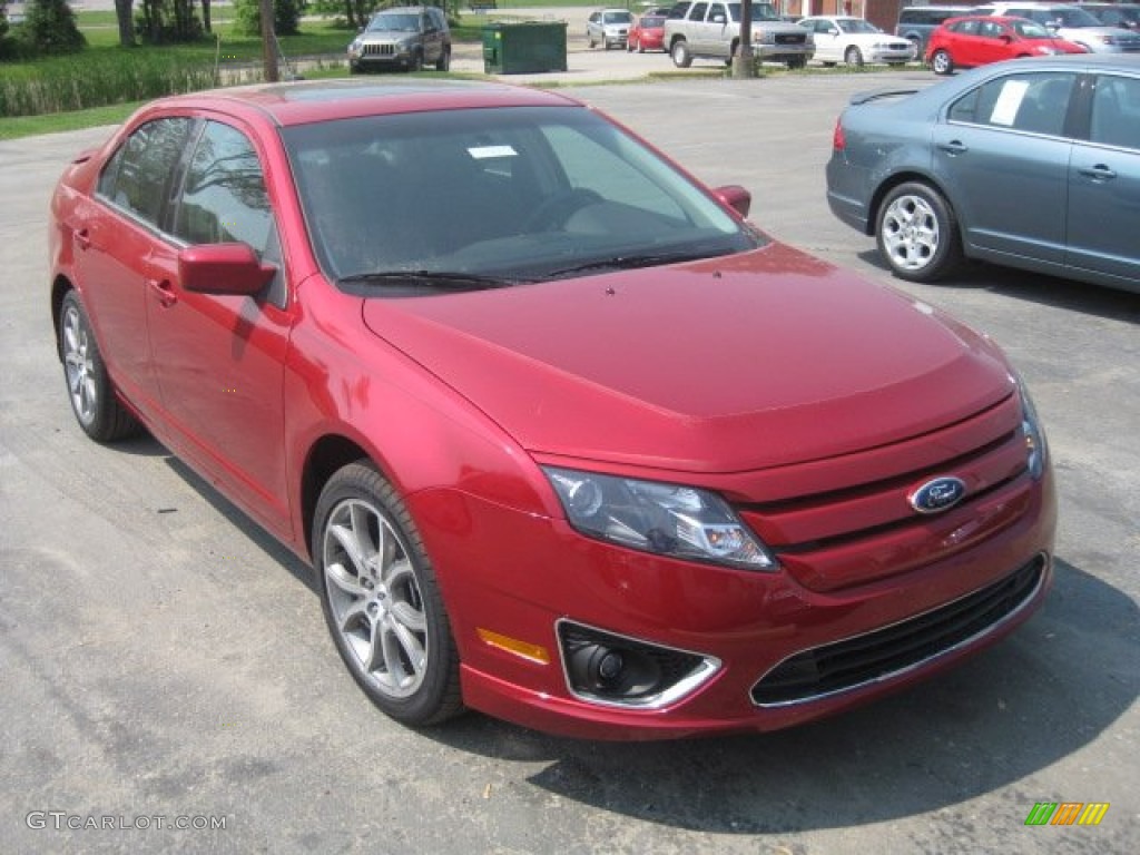 2011 Fusion SEL - Red Candy Metallic / Charcoal Black photo #1