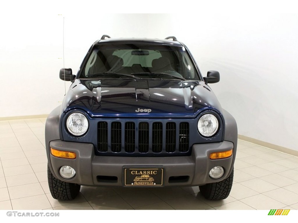 2002 Liberty Sport 4x4 - Patriot Blue Pearlcoat / Dark Slate Gray photo #2