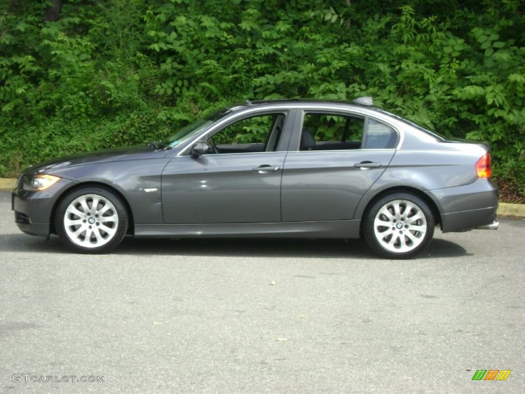 2006 3 Series 330xi Sedan - Sparkling Graphite Metallic / Black photo #2