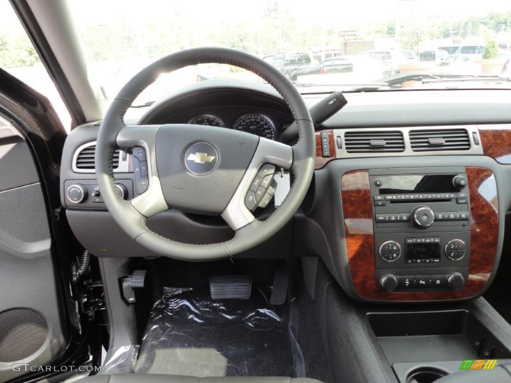 2011 Chevrolet Silverado 1500 LTZ Extended Cab 4x4 Ebony Dashboard Photo #50535187