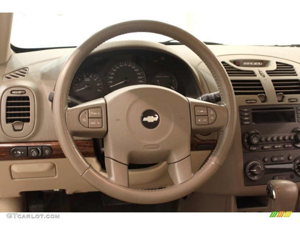 2005 Malibu LT V6 Sedan - Black / Neutral Beige photo #9