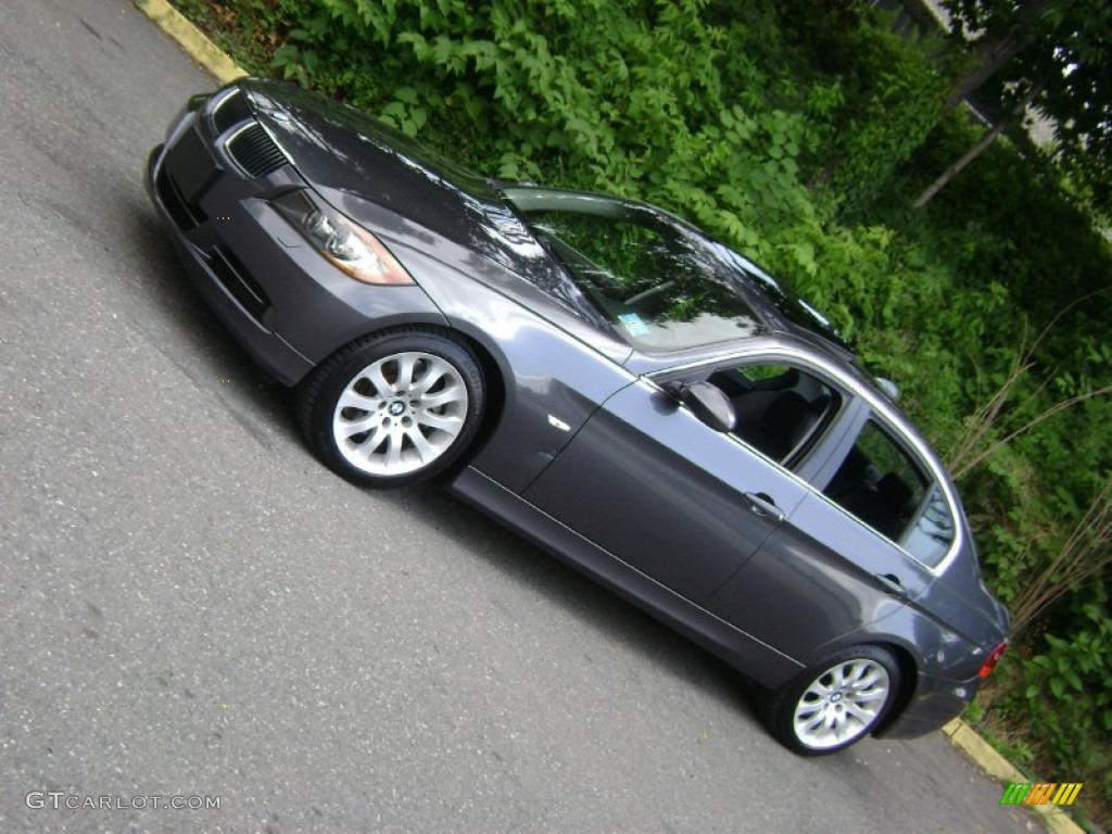 2006 3 Series 330xi Sedan - Sparkling Graphite Metallic / Black photo #34
