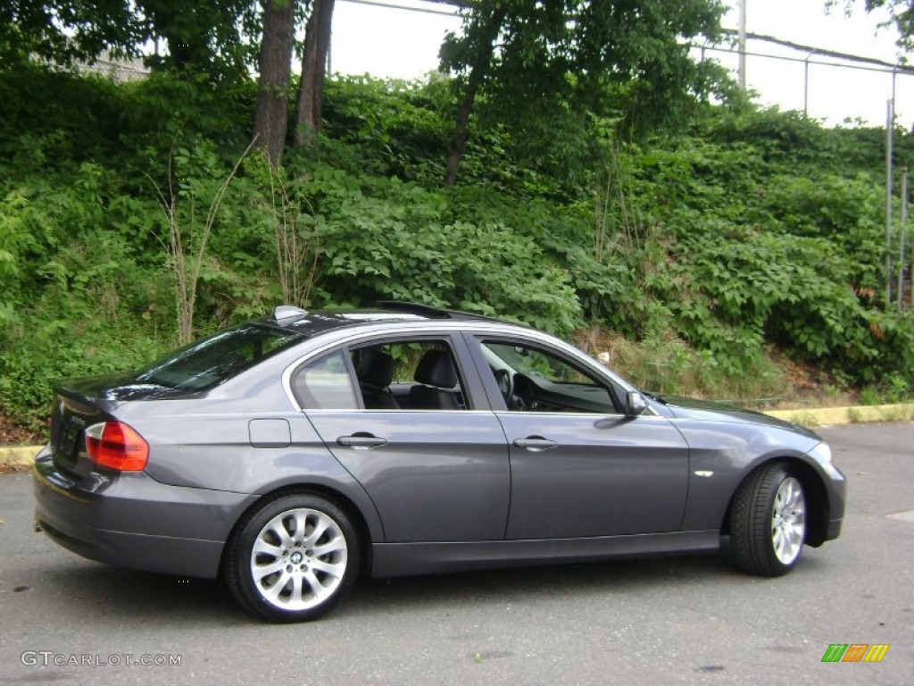 2006 3 Series 330xi Sedan - Sparkling Graphite Metallic / Black photo #38