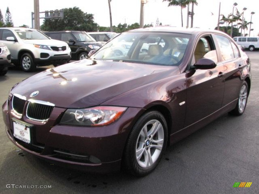 2008 3 Series 328i Sedan - Barbera Red Metallic / Beige Dakota Leather photo #6