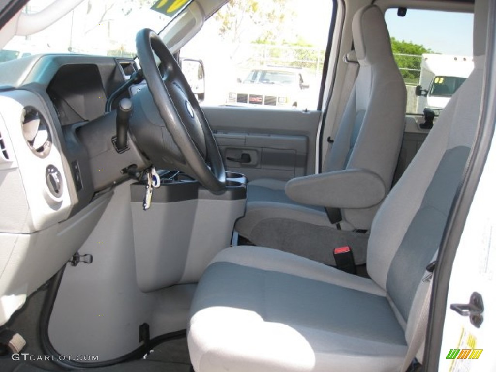 Medium Flint Interior 2009 Ford E Series Van E350 Super Duty XLT Extended Passenger Photo #50535427