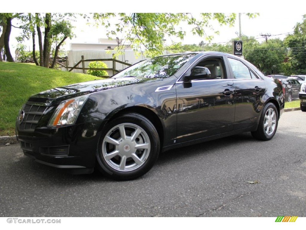 2009 CTS Sedan - Black Ice / Cashmere/Cocoa photo #1