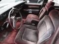 1989 Chevrolet Caprice Maroon Interior Front Seat Photo