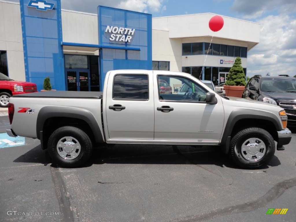 2005 Colorado Z71 Crew Cab 4x4 - Silver Birch Metallic / Sport Pewter photo #8