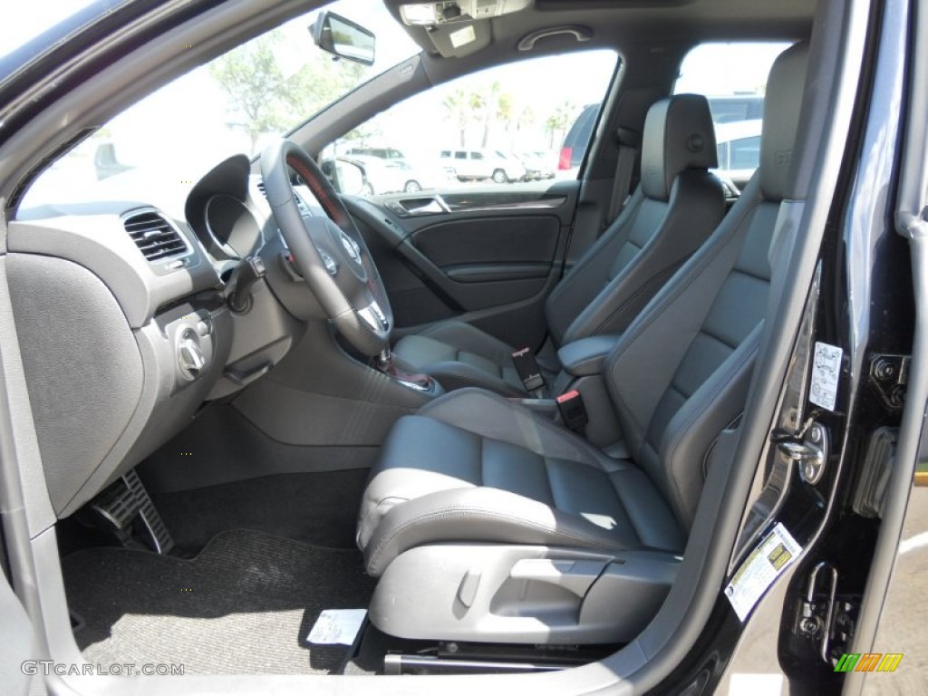 Titan Black Interior 2011 Volkswagen GTI 4 Door Autobahn Edition Photo #50537575