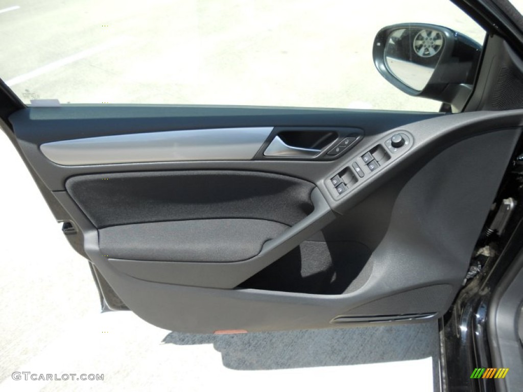 2011 Volkswagen Golf 4 Door Titan Black Door Panel Photo #50537928