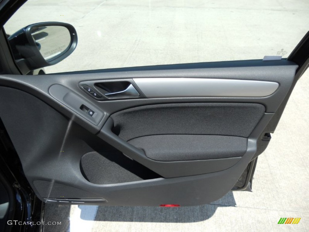 2011 Volkswagen Golf 4 Door Titan Black Door Panel Photo #50537956