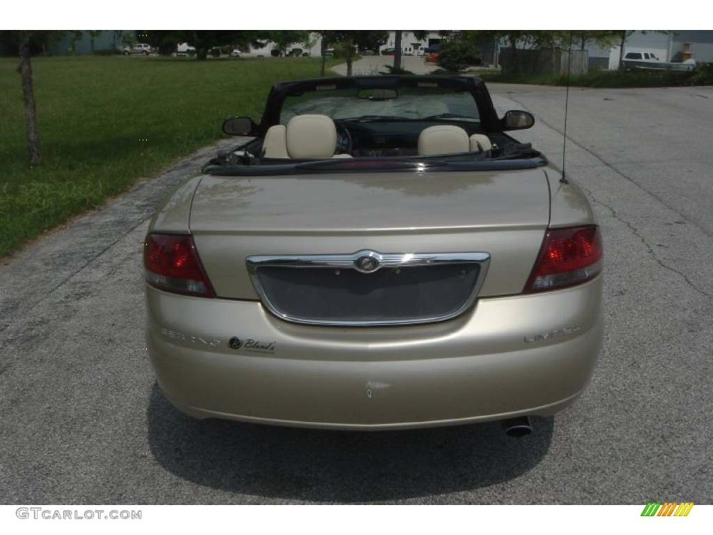 2001 Sebring Limited Convertible - Champagne Pearlcoat / Sandstone photo #4