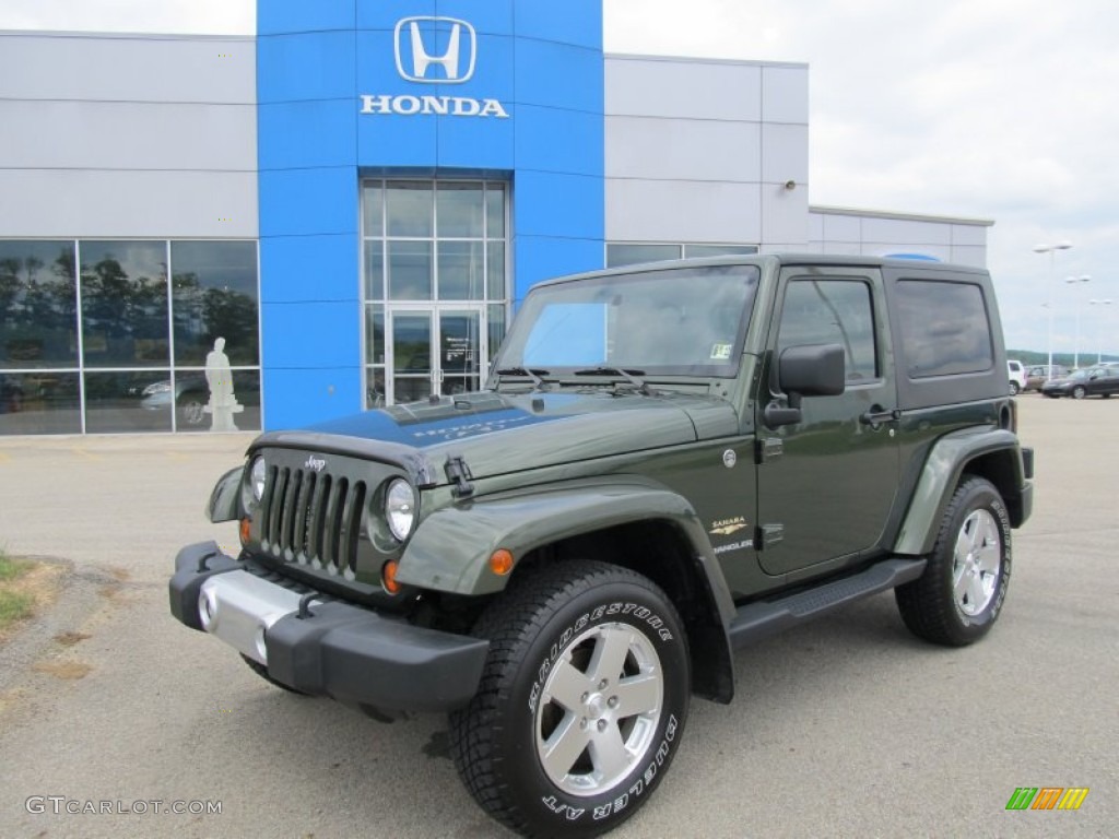 2008 Wrangler Sahara 4x4 - Jeep Green Metallic / Dark Slate Gray/Medium Slate Gray photo #1